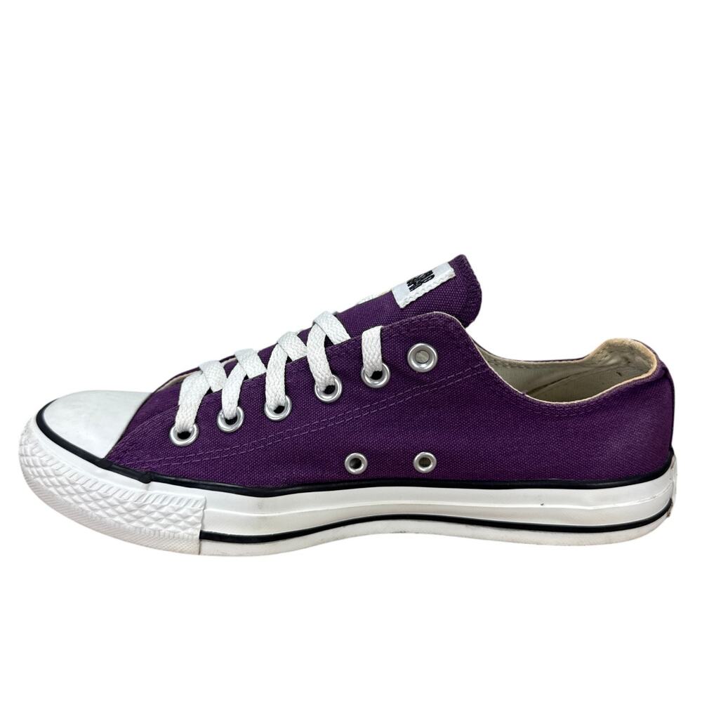 Converse All Star Low Top Purple Sneakers Mens 7 Womens 9 Chuck Taylor Canvas - Picture 4 of 12